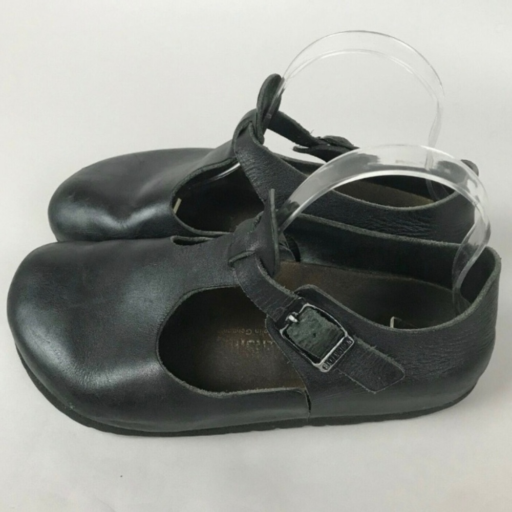 Birkenstock Paris Black Leather Shoes EU36L7 Women